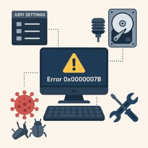 0x0000007B 블루스크린 오류 해결 방법 본문 이미지
