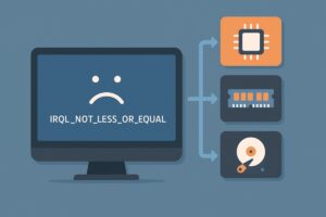 IRQL_NOT_LESS_OR_EQUAL 오류 해결 가이드 – 갑작스러운 블루스크린, 이렇게 대처하세요 본문 이미지