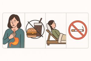 역류성 식도염 증상 완화법 – 식습관부터 수면 자세까지 실천 팁! 본문 이미지