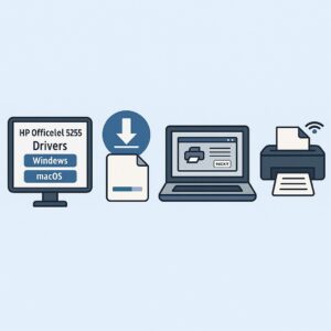 HP OfficeJet 5255 드라이버 설치 가이드 – Windows & macOS 다운로드 방법 본문 이미지