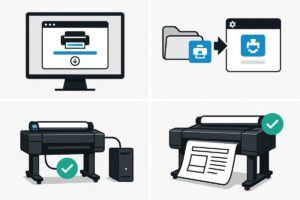 HP DesignJet T1700 PostScript 드라이버 설치 가이드 본문 이미지