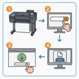 HP DesignJet T830 24 복합기 드라이버 설치 가이드 – Windows & macOS 전용 완벽 정리 본문 이미지