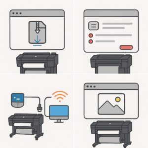 HP DesignJet Z6 44인치 듀얼 롤 PostScript 드라이버 설치 가이드 본문 이미지