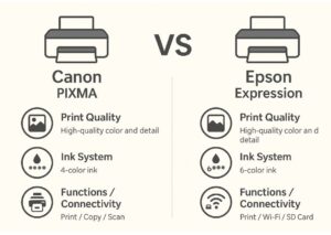 Canon PIXMA 시리즈 vs Epson Expression 비교 리뷰 본문 이미지