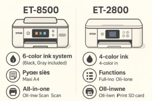 Epson EcoTank 포토 프린터 비교 가이드 – ET-8500 vs ET-2800, 어떤 게 더 나을까 본문 이미지