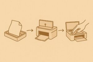 Epson Expression 종이걸림 원인과 제거 순서 인포그래픽