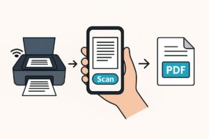 Epson Smart Panel로 스마트폰에서 스캔 후 PDF 저장하는 법 본문 이미지