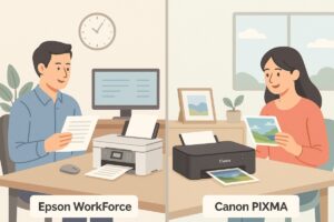 Epson WorkForce vs Canon PIXMA 비교 본문 이미지