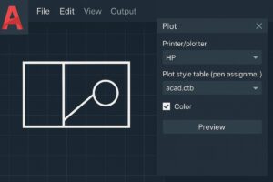 AutoCAD + HP 프린터 컬러 일치 설정 팁 본문 이미지