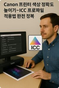 Canon 프린터 색상 정확도 높이기 본문 이미지