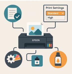 Epson 프린터 출력 설정 가이드 – 인쇄 품질은 유지하고 비용은 줄이기 본문 이미지