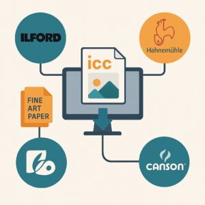 FineArt 용지 ICC 프로파일 가이드 – 브랜드별 다운로드 안내 본문 이미지