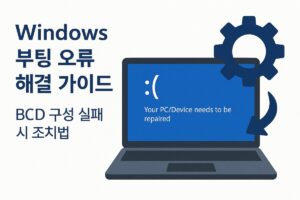 Windows 부팅 오류 해결 가이드 – BCD 구성 실패 시 조치법 본문 이미지
