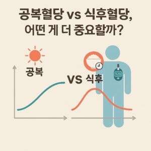 공복혈당 vs 식후혈당 본문 이미지