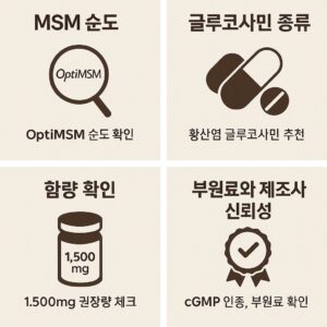 관절 건강을 위한 MSM·글루코사민 제대로 고르는 법 본문 이미지