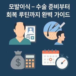 모발 이식 – 수술 준비부터 회복 루틴까지 완벽 가이드 본문 이미지