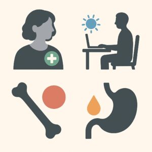 뼈 건강 영양제 고르는 법 – 칼슘만으론 부족해요 본문 이미지