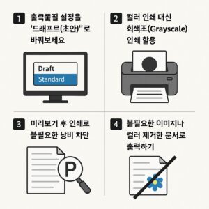 잉크 절약하면서도 품질 유지하는 출력 설정법 본문 이미지