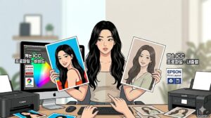 윈도우 자동 복구 무한 루프 오류(노트북 화면의 X 표시)를 USB 부팅 드라이브를 활용해 성공적으로 복구하여 부팅에 성공(데스크톱 화면의 그린 체크 표시)하는 과정을 직관적으로 표현한 만화 풍 썸네일 이미지.