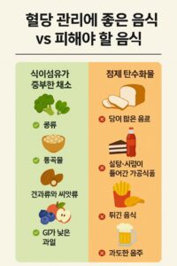 좋은 음식 vs 피해야 할 음식 본문 이미지