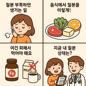 철분 부족 과다 내 몸에 꼭 맞는 철분 섭취법 알려드려요 본문 이미지