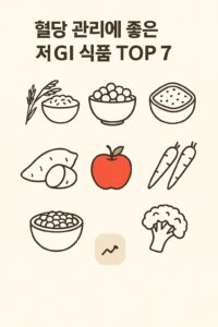 혈당 관리에 좋은 저GI 식품 TOP7 본문 이미지