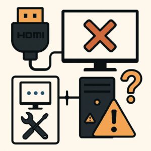 HDMI 출력 오류 해결 가이드 본문 이미지
