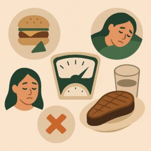 체중 감량을 방해하는 습관 7가지 – 무심코 반복되는 함정들 본문 이미지