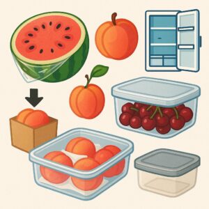 여름철 과일 보관법 – 냉장고, 상온, 밀폐용기 활용법 본문 이미지