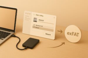 Mac 외장 SSD 인식 오류 복구 단계