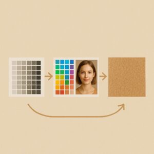 컬러 출력 테스트 이미지 구성 인포그래픽