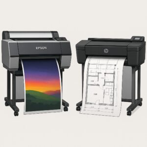 EPSON vs HP 플로터 출력 비교
