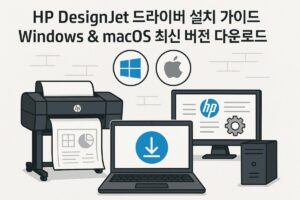 HP DesignJet 드라이버 설치 가이드 Windows macOS
