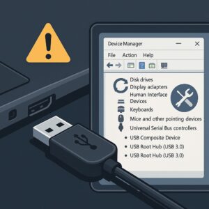USB 인식 오류 복구, 드라이버 재설치와 포트 점검 과정