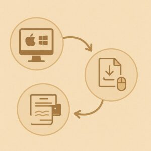 Canon TM 시리즈 드라이버 설치 과정 흐름