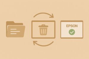 Epson 드라이버 재설치 절차 구성