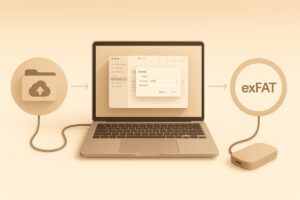 Mac 외장하드 exFAT 포맷 과정