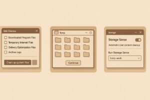 Windows 11 캐시 정리 단계 인포그래픽