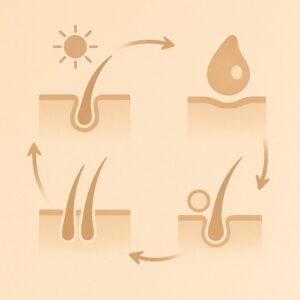 두피 열이 반복될 때, 모발이 보내는 초미세 신호들 두께 변화