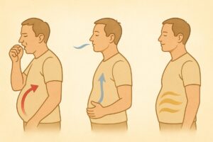 만성 기침 복압 완화 인포그래픽