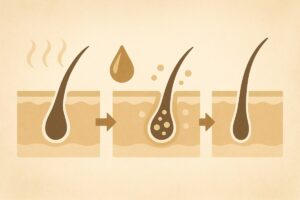 머리카락 빠지기 전 변화 두께 기복 흐름