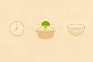 브로콜리 데치기 시간 인포