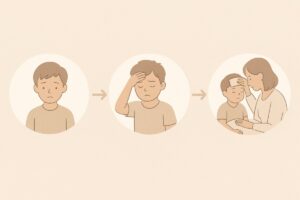 아이 열 40도 3단계