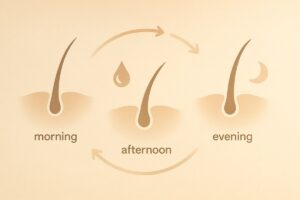 하루 동안 달라지는 두피 컨디션, 모발 굵기 리듬