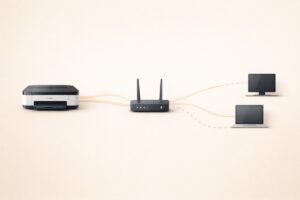 Canon 프린터 연결 문제 공유기 구조