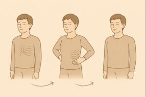 겨울 가슴 답답 완화를 위한 늑골 열기 3단계 인포그래픽