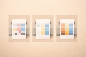 노즐 체크 패턴으로 색 문제 구분