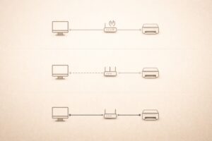 공유기 재부팅 후 프린터 오프라인 구조 이미지