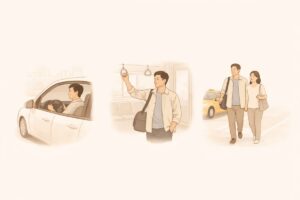 렌터카 매진 시 이동 대안 구조