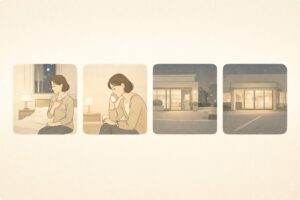 밤에 갑자기 아플 때 병원 선택 흐름